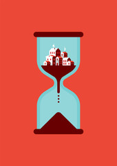 Timeless City Flat Icon Design