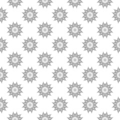 Gray seamless design on white background