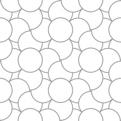 Light gray geometric ornament. Seamless pattern