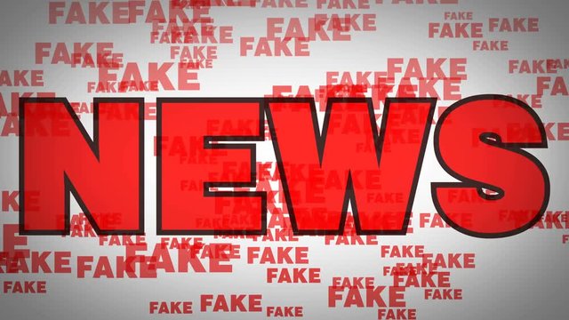 dynamic background animation of the Fake News title page