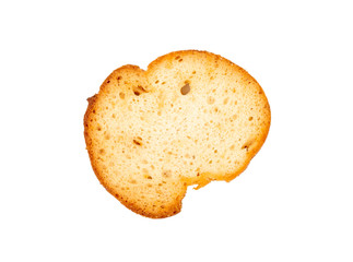 Crackers bruschetta isolated