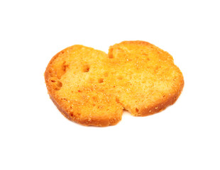 Crackers bruschetta isolated