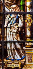 Stained Glass - Saint Frances of Rome