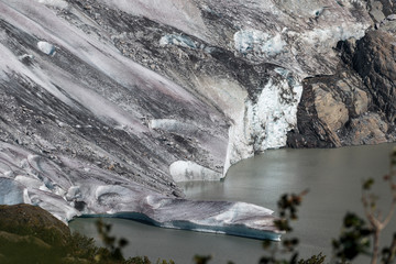 Mendenhall glacier near Juneau Alaska
