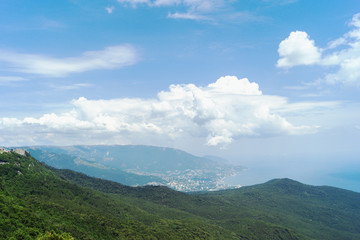 View of the town of Yalta