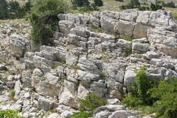 Fototapeta na wymiar Stones on Mount Ai-Petri