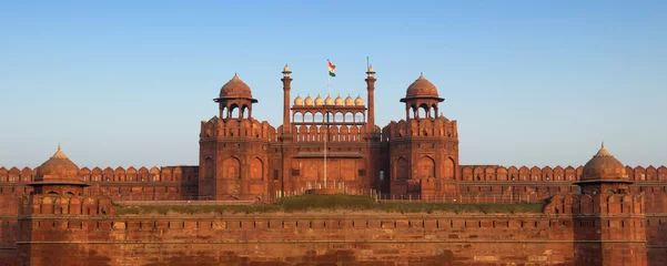 Fotobehang Famous Red Fort in Delhi - India © wusuowei