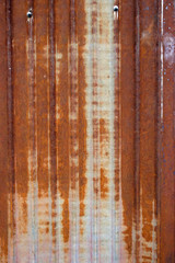Rusted galvanized iron plate