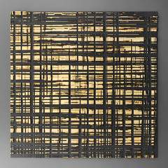 3D wall art, paintings with gold leaf