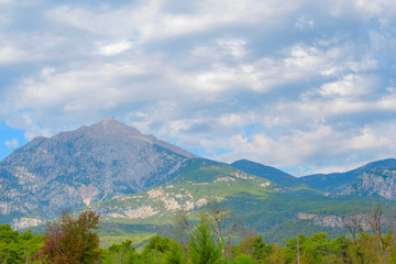 mountain landscape. view of mount Tahtali