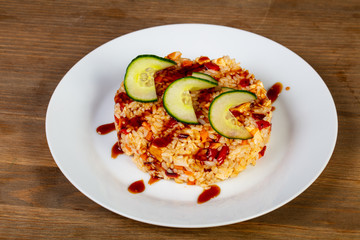 Fried rice with chicken