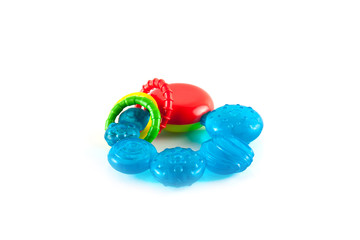 Baby toy teether with liquid inside