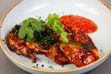 Roasted chicken with sauce