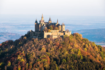 Fototapeta na wymiar View of the castle Hohenzollern / Swabian Alb