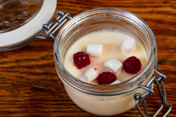 Panna cota with berries