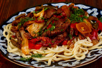 Uzbek traditional lagman