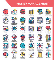 Fototapeta premium Money management icons