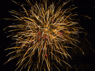 Feuerwerk in Bonn am Rhein 2018