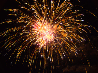 Feuerwerk in Bonn am Rhein 2018