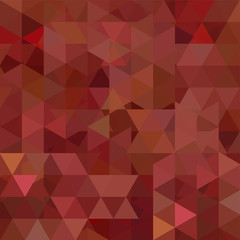 Fototapeta premium Geometric pattern, triangles vector background in brown tone. Illustration pattern