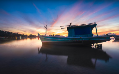 Fototapeta na wymiar Boat pier in Phuket.