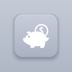 Money pig button