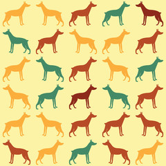 Dog pattern brown symbol texture