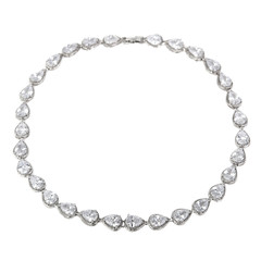 Diamond pendant isolated on white