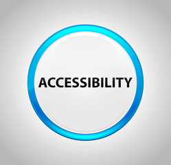 Accessibility Round Blue Push Button