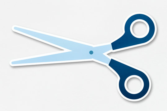 Isolated scissor vector illustration icon