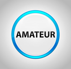 Amateur Round Blue Push Button