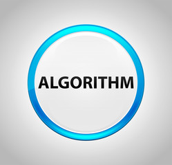 Algorithm Round Blue Push Button