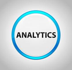 Analytics Round Blue Push Button