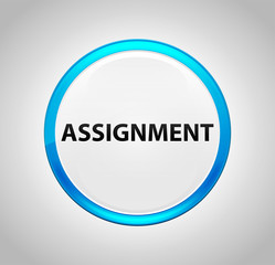 Assignment Round Blue Push Button