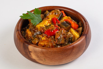 Baked vegetables with herbs