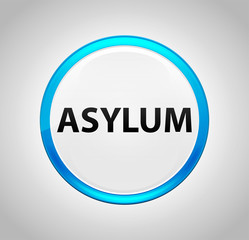 Asylum Round Blue Push Button