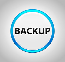 Backup Round Blue Push Button
