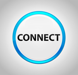 Connect Round Blue Push Button
