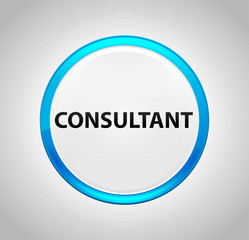 Consultant Round Blue Push Button