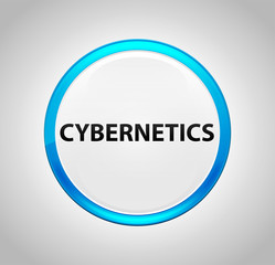 Cybernetics Round Blue Push Button