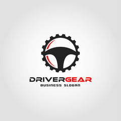 Driver Gear - Auto Combination Logo Template
