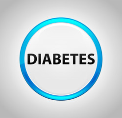 Diabetes Round Blue Push Button