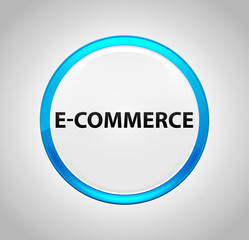 E-commerce Round Blue Push Button