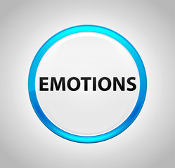 Emotions Round Blue Push Button