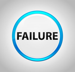 Failure Round Blue Push Button