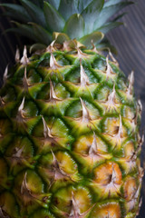 Close up photo of ripe pineapple