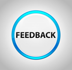 Feedback Round Blue Push Button