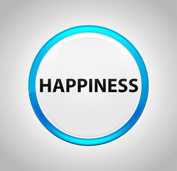 Happiness Round Blue Push Button