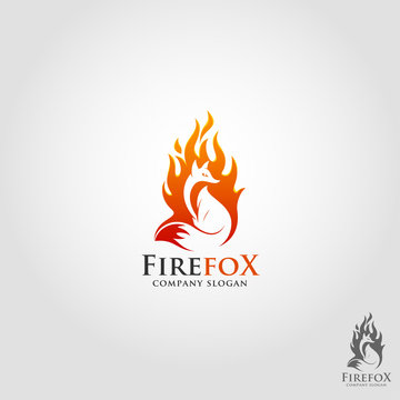 Fire Fox Logo template