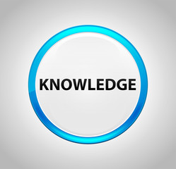 Knowledge Round Blue Push Button